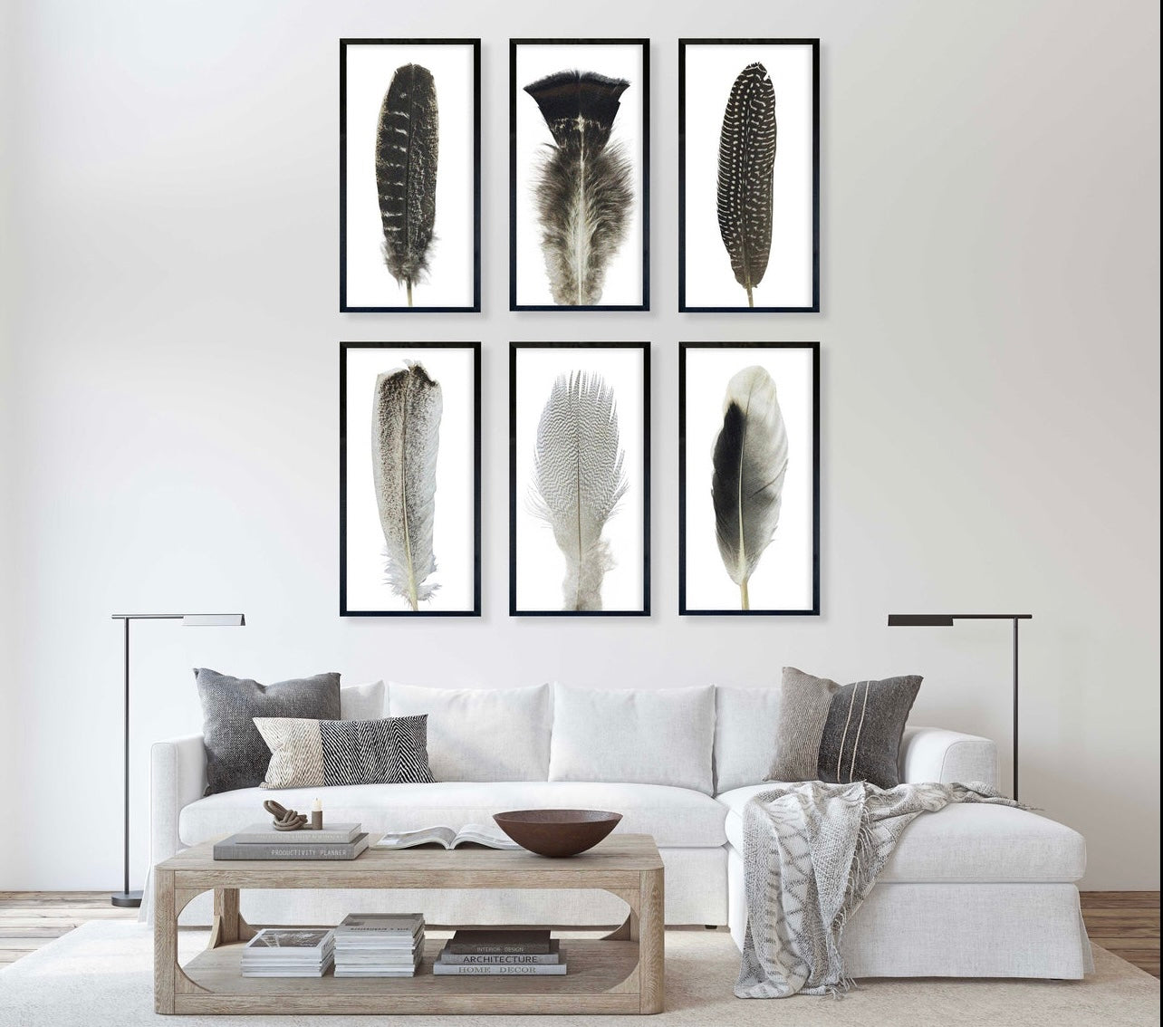 35 x 18 Textured Feathers