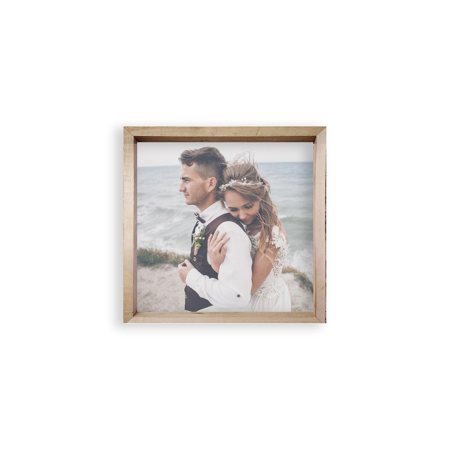 16x16 Thin Oak Photo Frame