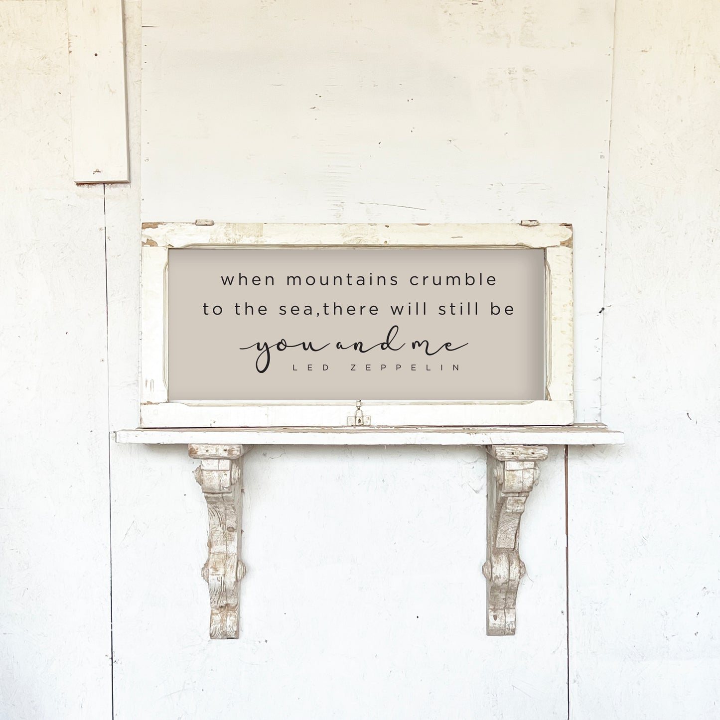 Short & Wide Reclaimed European Frame with Hardware - When Mountains Crumble - 3243