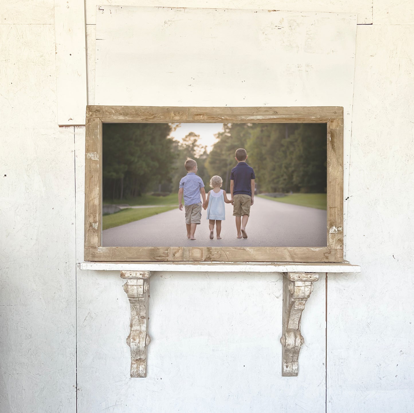 Short & Wide Reclaimed European Frame with Hardware - 3251