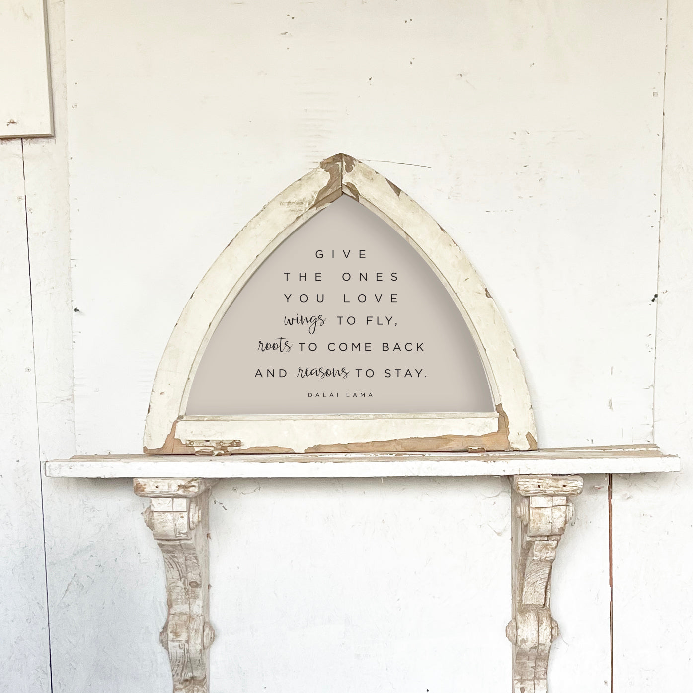 Small Arched Reclaimed Hardware European Frame - 3312