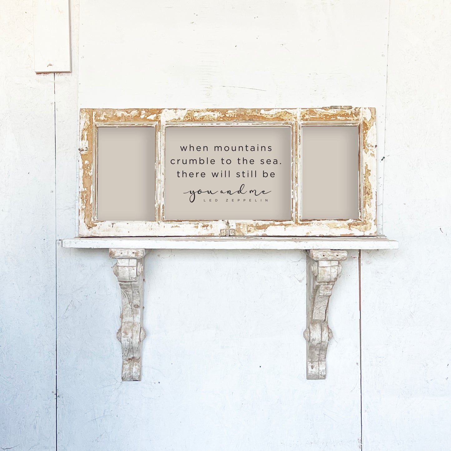 Short & Wide 3 Pane Reclaimed European Frame - 3324