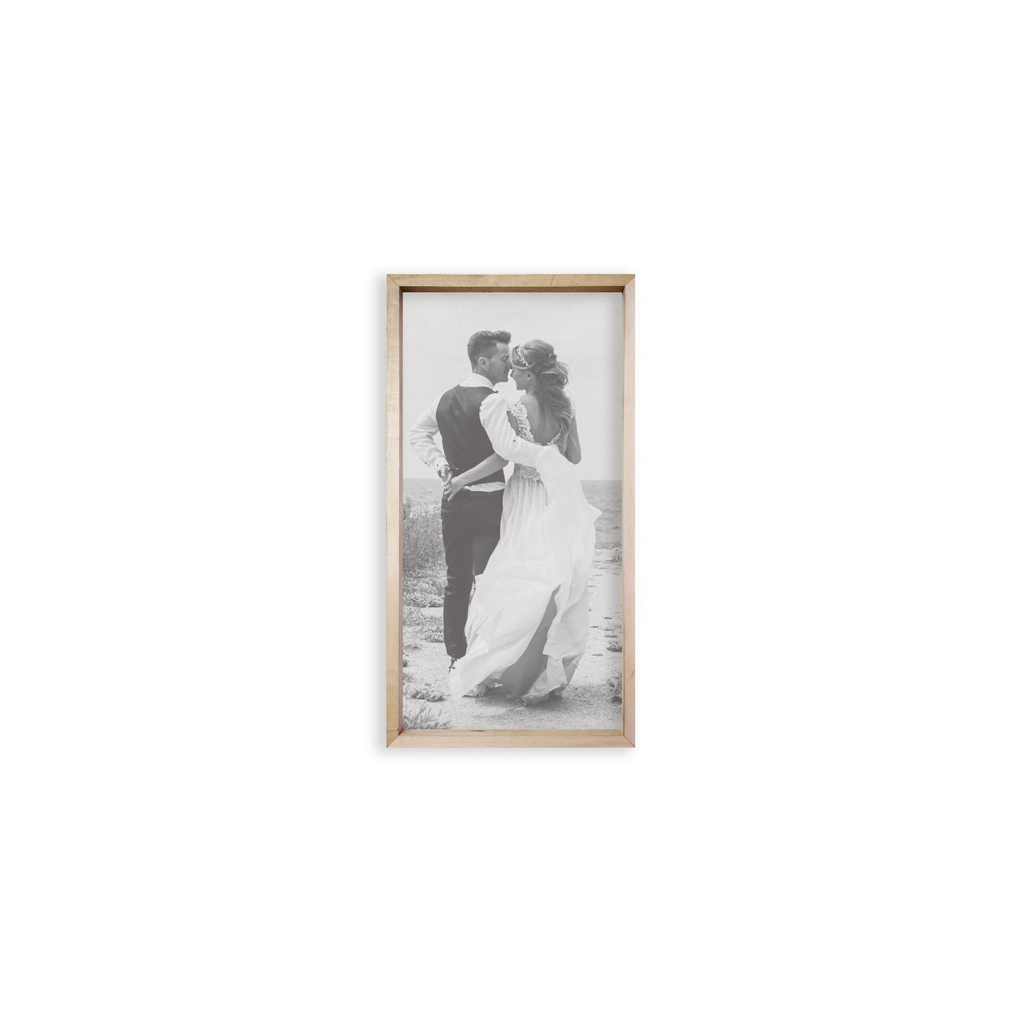 35x18 Thin Oak Photo Frame