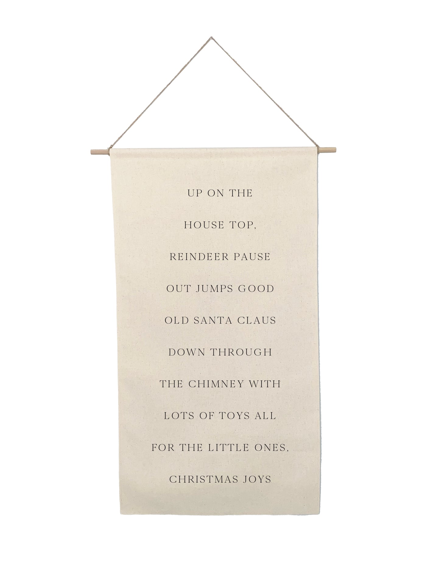 Small Canvas Scroll - Holiday Words