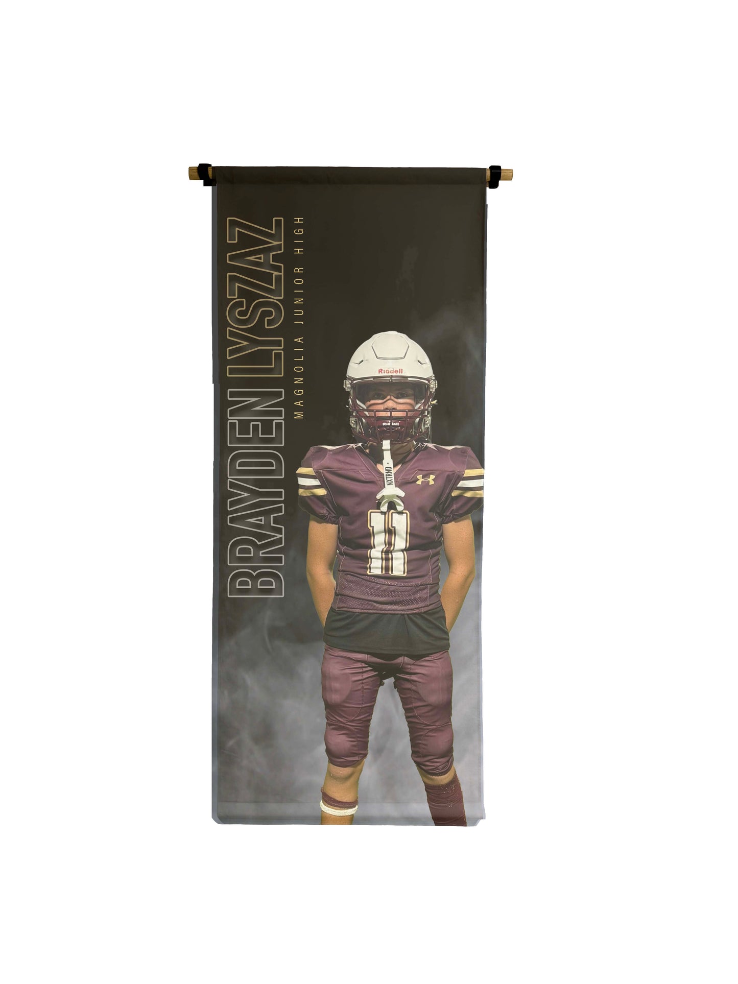 6' Vertical Custom Canvas Sports Scrolls