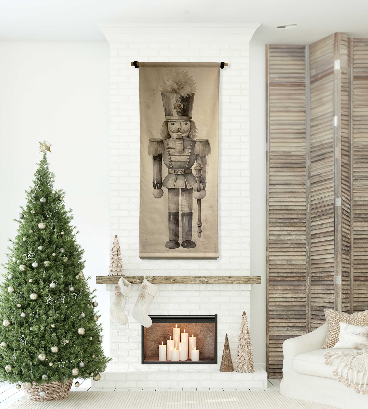 6' Vertical Canvas Scrolls
