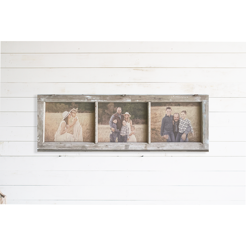 Raw 3 Pane Picture Frame