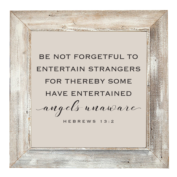 30x30 White Rustic Frame