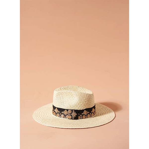 ROSALIE BLACK STRAW HAT