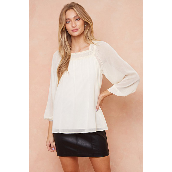 Bubble Sleeve Blouse