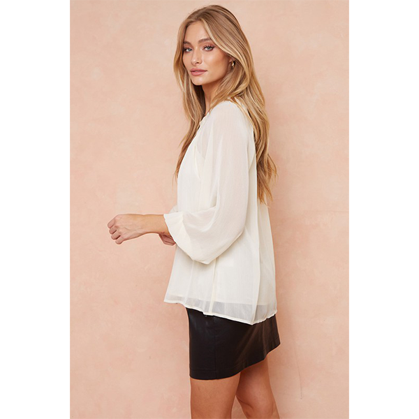 Bubble Sleeve Blouse