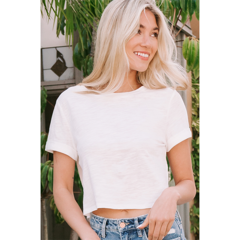 Care Free White Tee