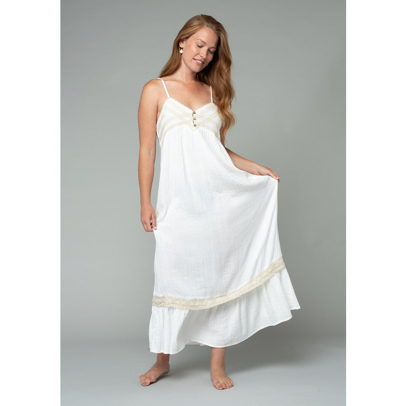 Crinkle Gauze Maxi Dress