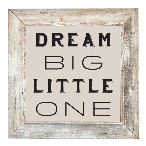 30x30 White Rustic Frame