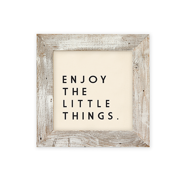 24x24 White Rustic Frame