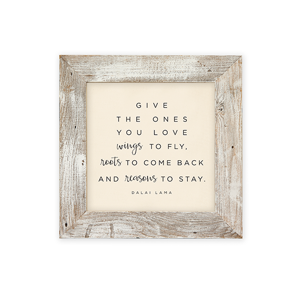 24x24 White Rustic Frame