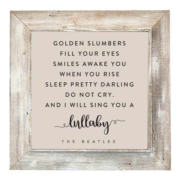30x30 White Rustic Frame