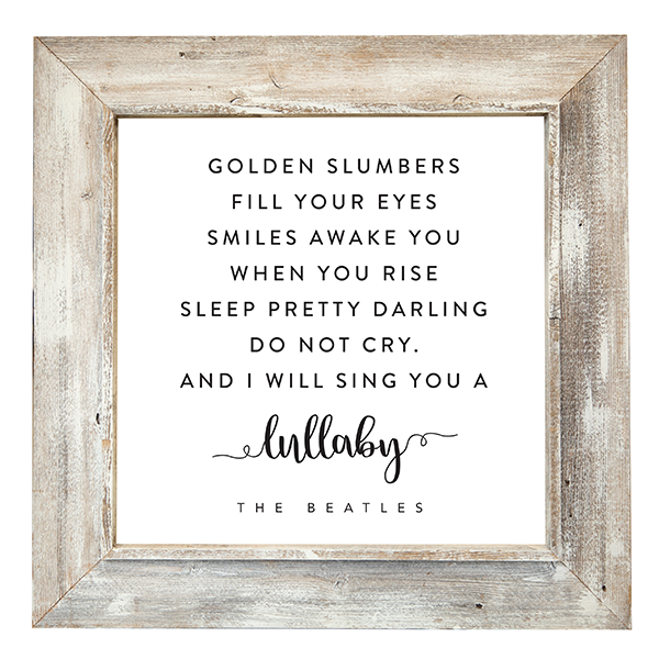 30x30 White Rustic Frame