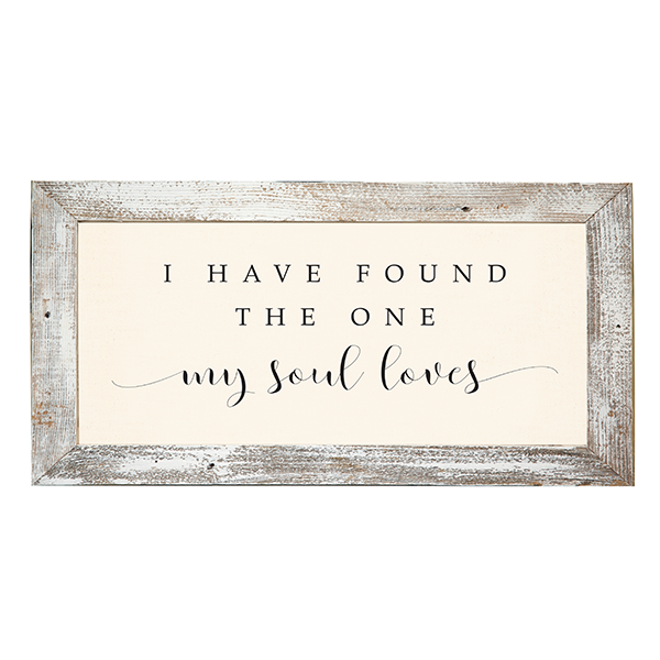12x24 White Rustic Frame