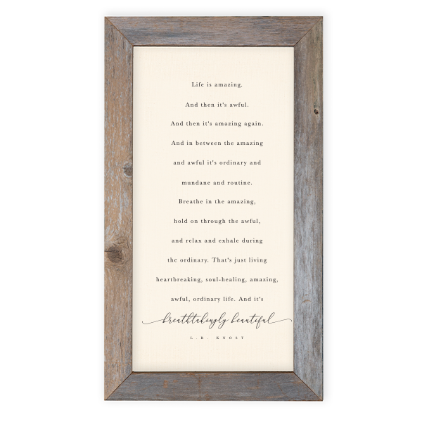 16 x 28 Rustic Frame