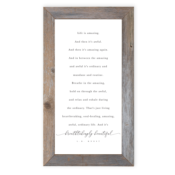 16 x 28 Rustic Frame