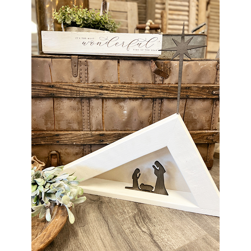 Canvas Nativity Scene