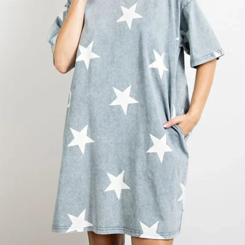 Star Printed Dresss