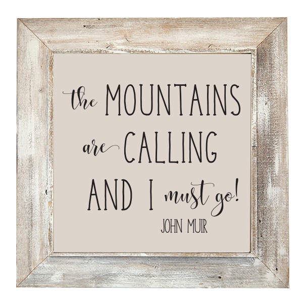 30x30 White Rustic Frame