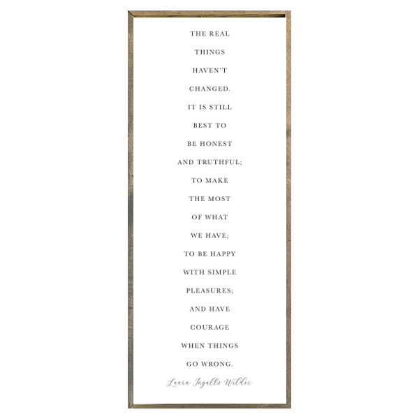 24x60 Thin Oak Frame