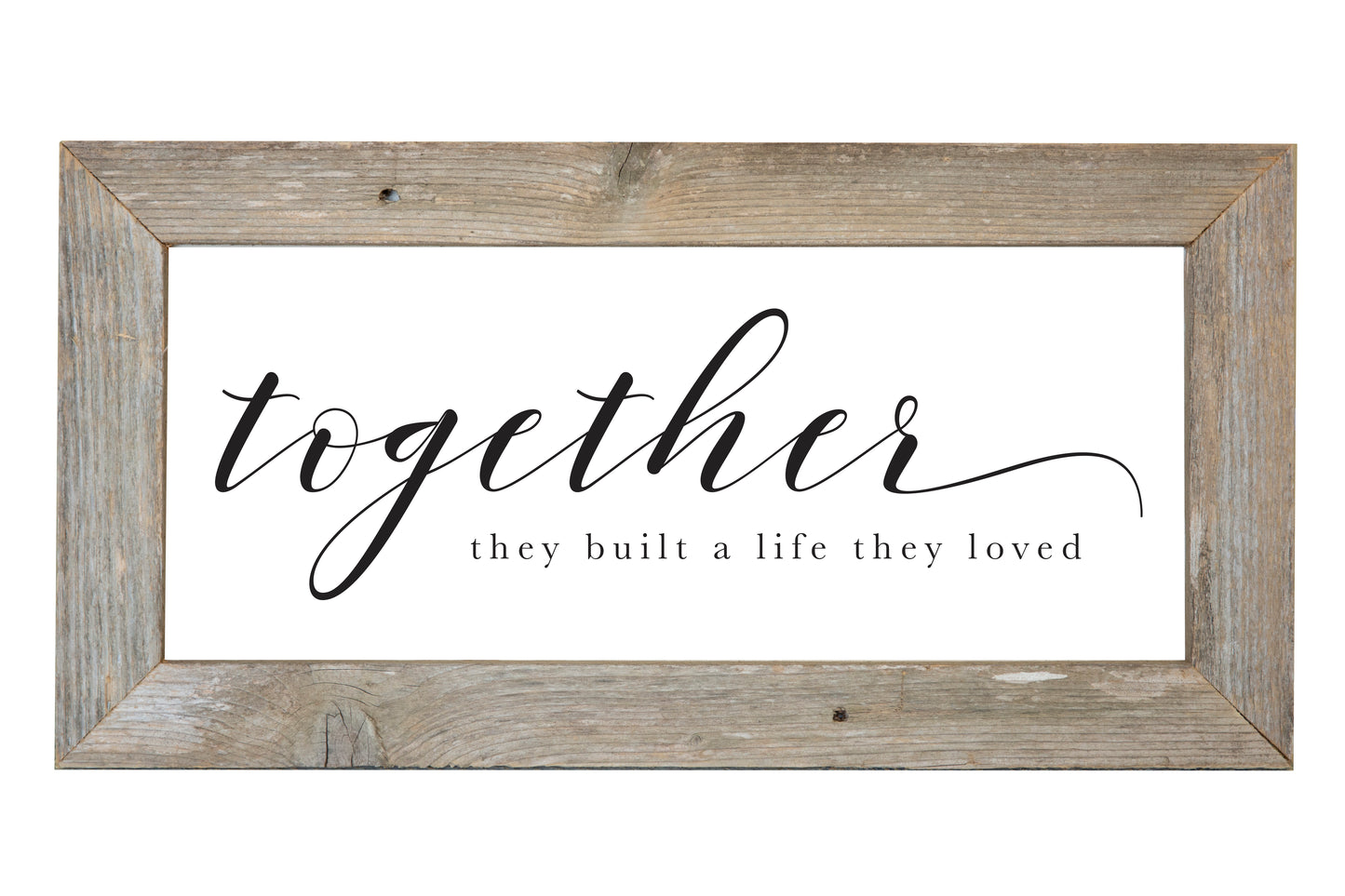 12x24 Rustic Frame