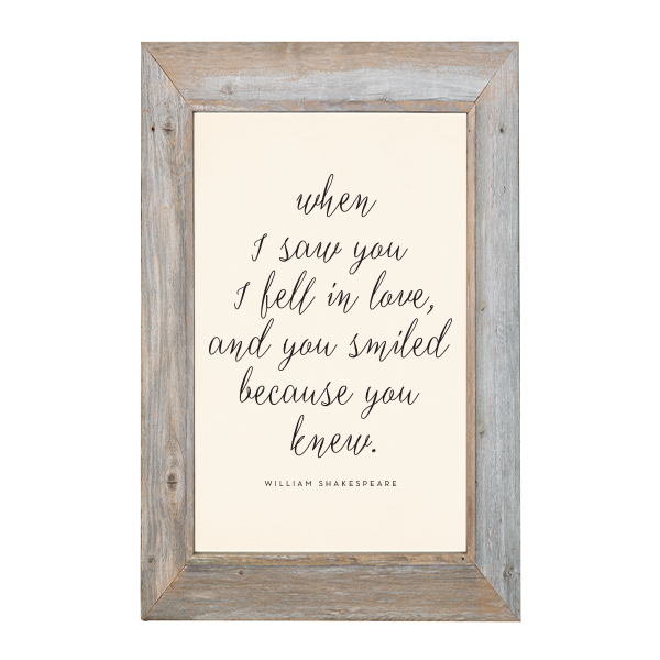 24x36 Rustic Frame