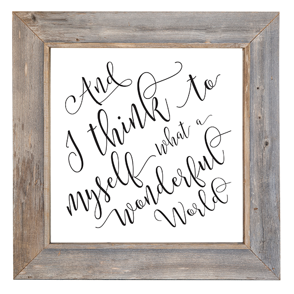 30x30 Rustic Frame