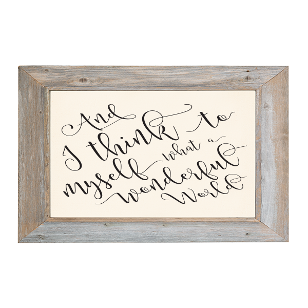 24x36 Rustic Frame