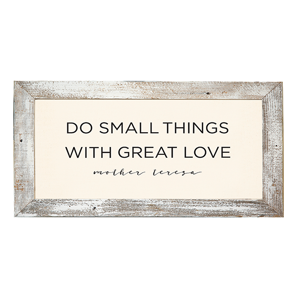12x24 White Rustic Frame