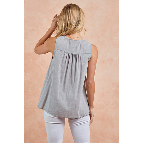 Tiered Front Lace Blouse