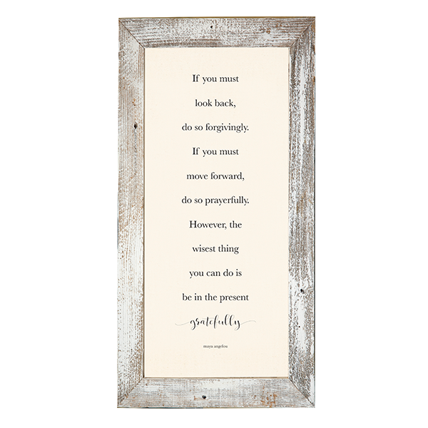 12x24 White Rustic Frame