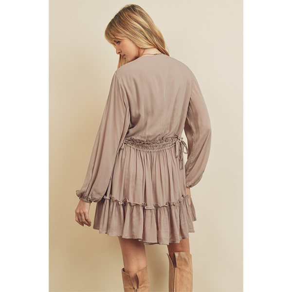Mauve Mini Swing Dress