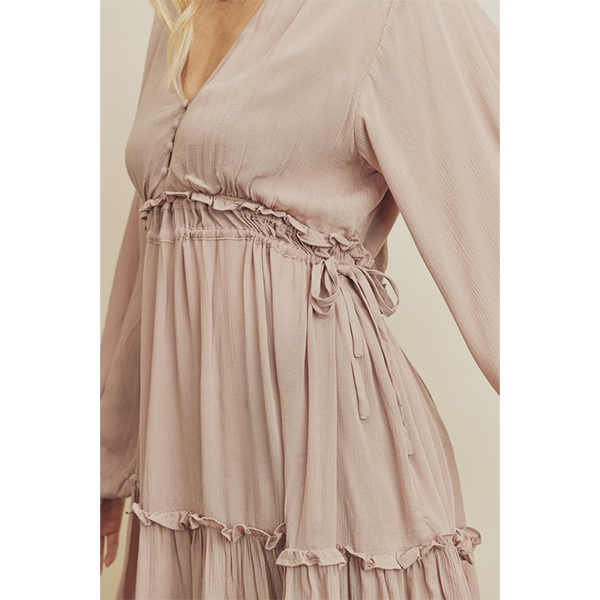 Mauve Mini Swing Dress