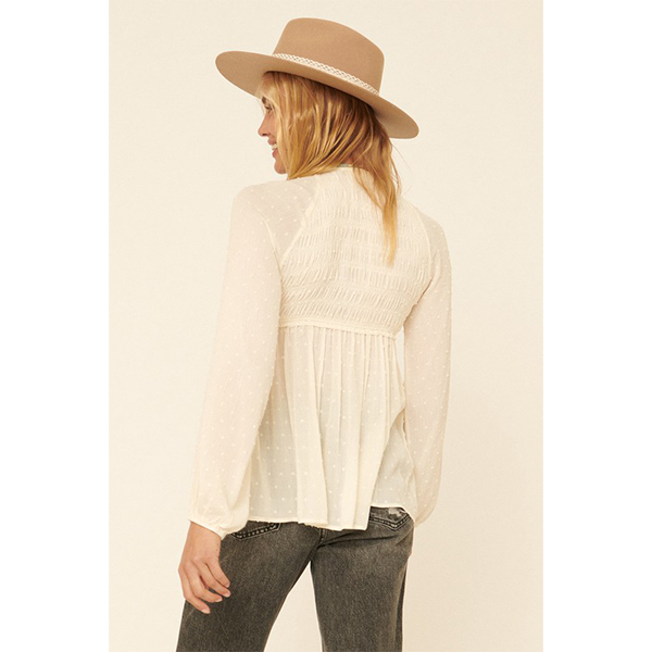 Swiss Dot Blouse