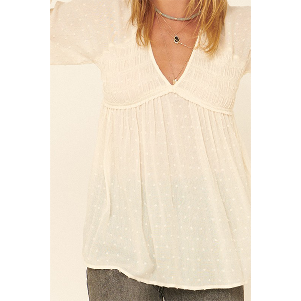 Swiss Dot Blouse