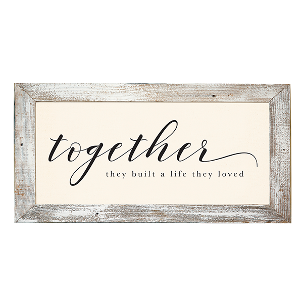 12x24 White Rustic Frame