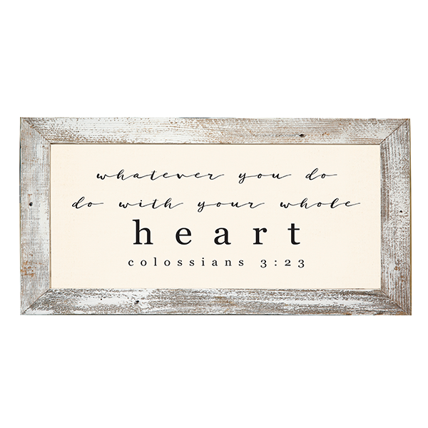 12x24 White Rustic Frame