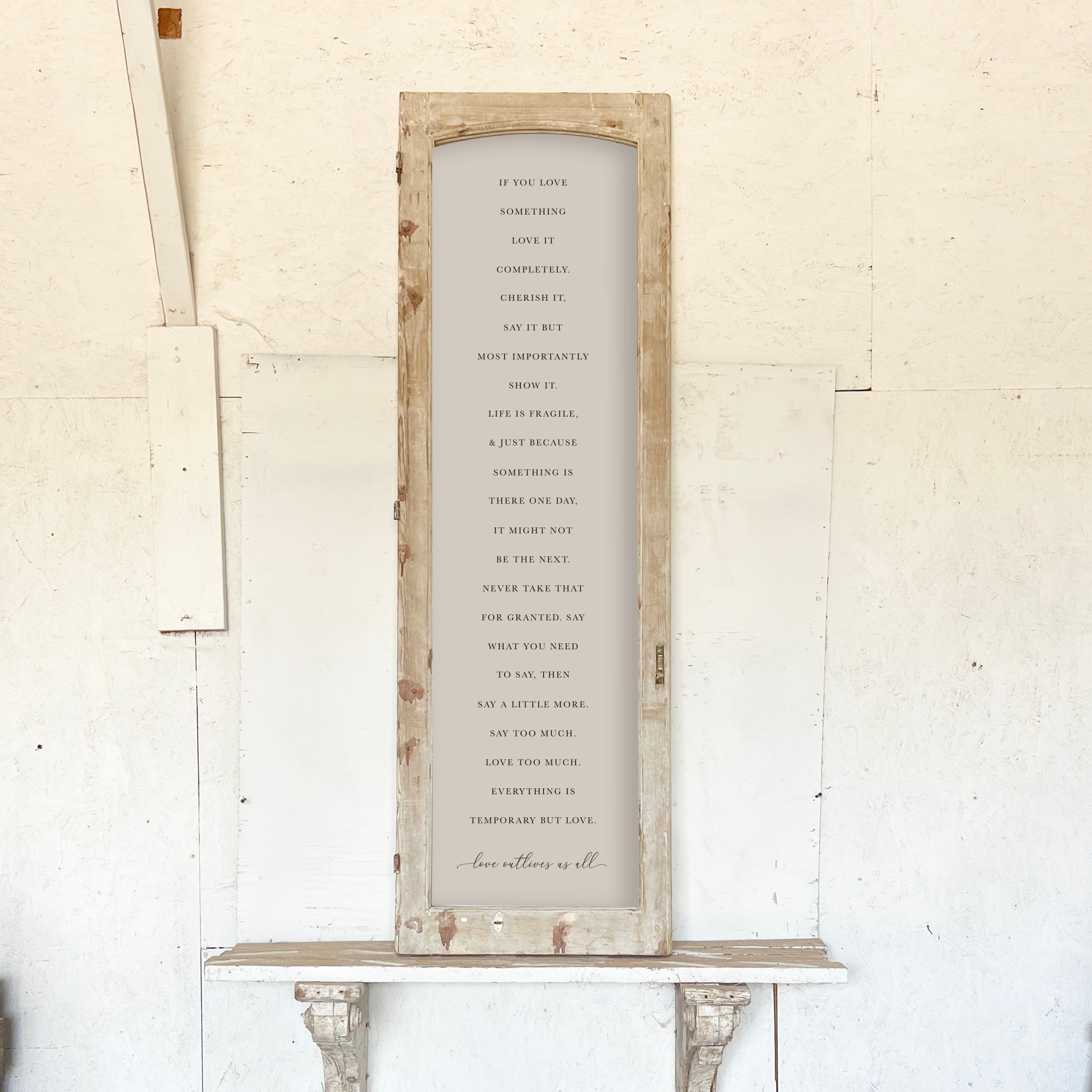Vertical Arched Top Reclaimed European Frame - If You Love Something ...