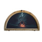 Vintage Arched European Transom Nativity