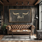 40x60 Black and Gold Black Bull