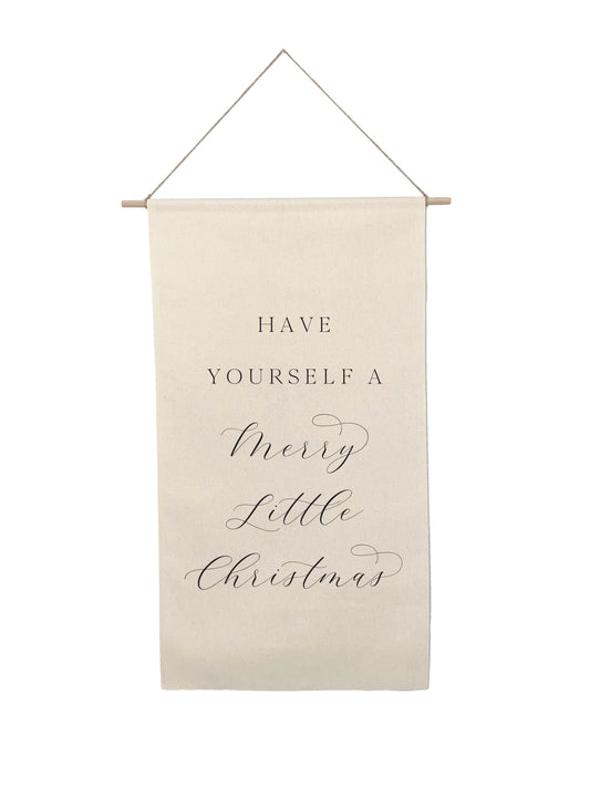 Small Canvas Scroll - Holiday Words