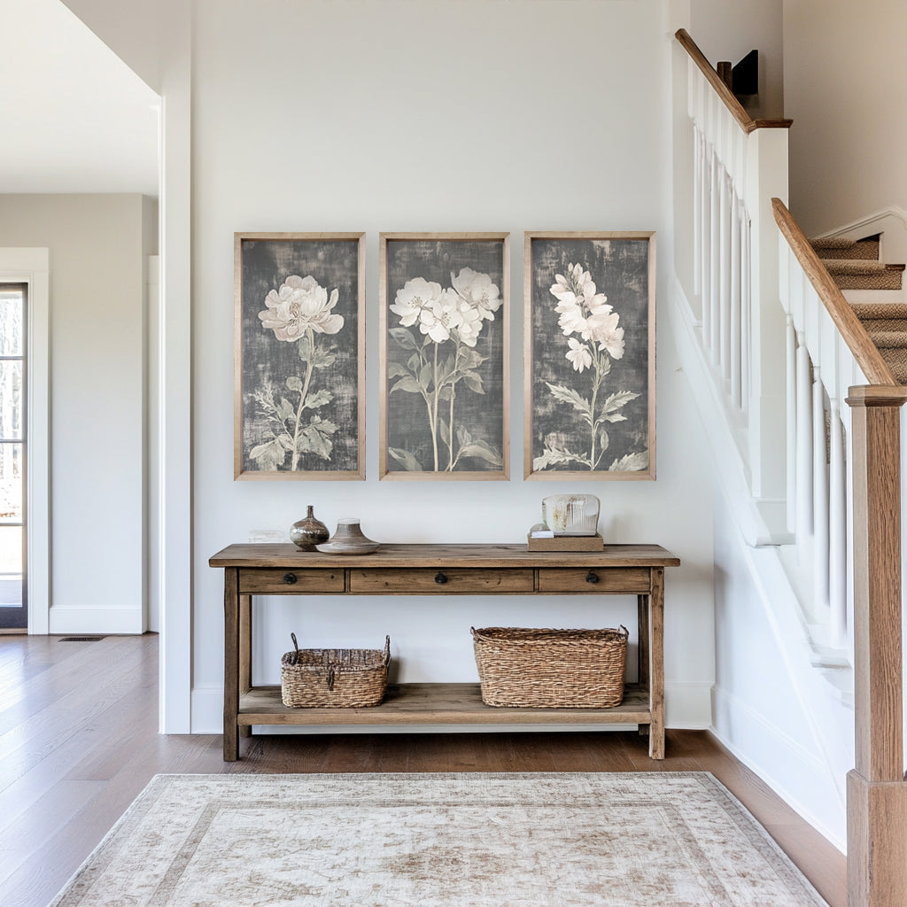 35 x 18 Dark Vintage Botanicals