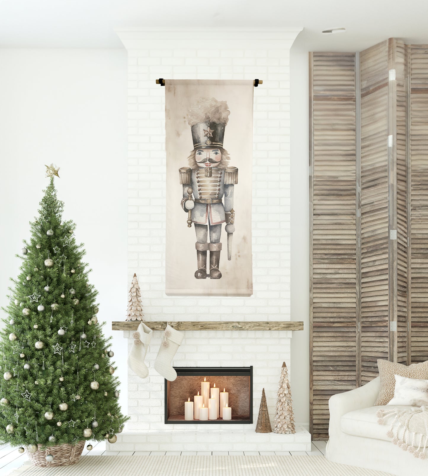 6' Vertical Canvas Scrolls