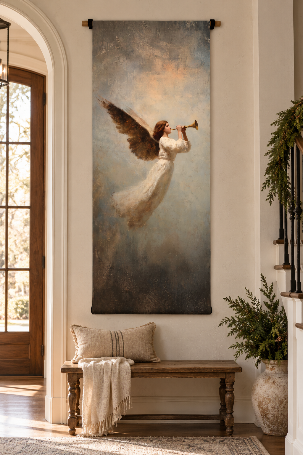 Trumpeting Angel Scroll