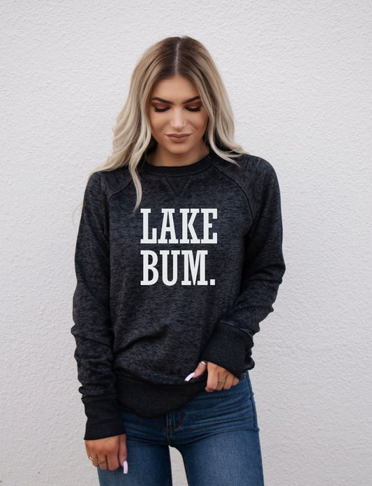 Lake Bum Crewneck Vintage Sweatshirt